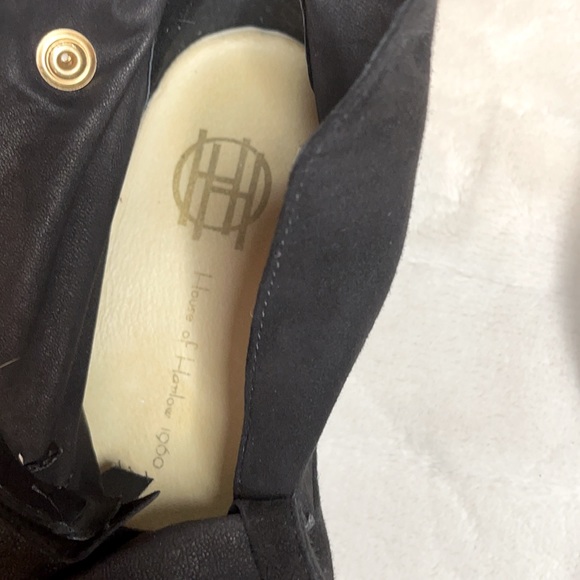 House of Harlow 1960 Hollie Black Suede Ankle Booties - Picture 9 of 15